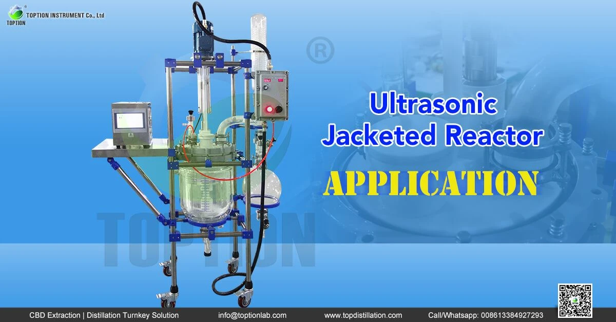 ultrasonic jacketed glass reactor
